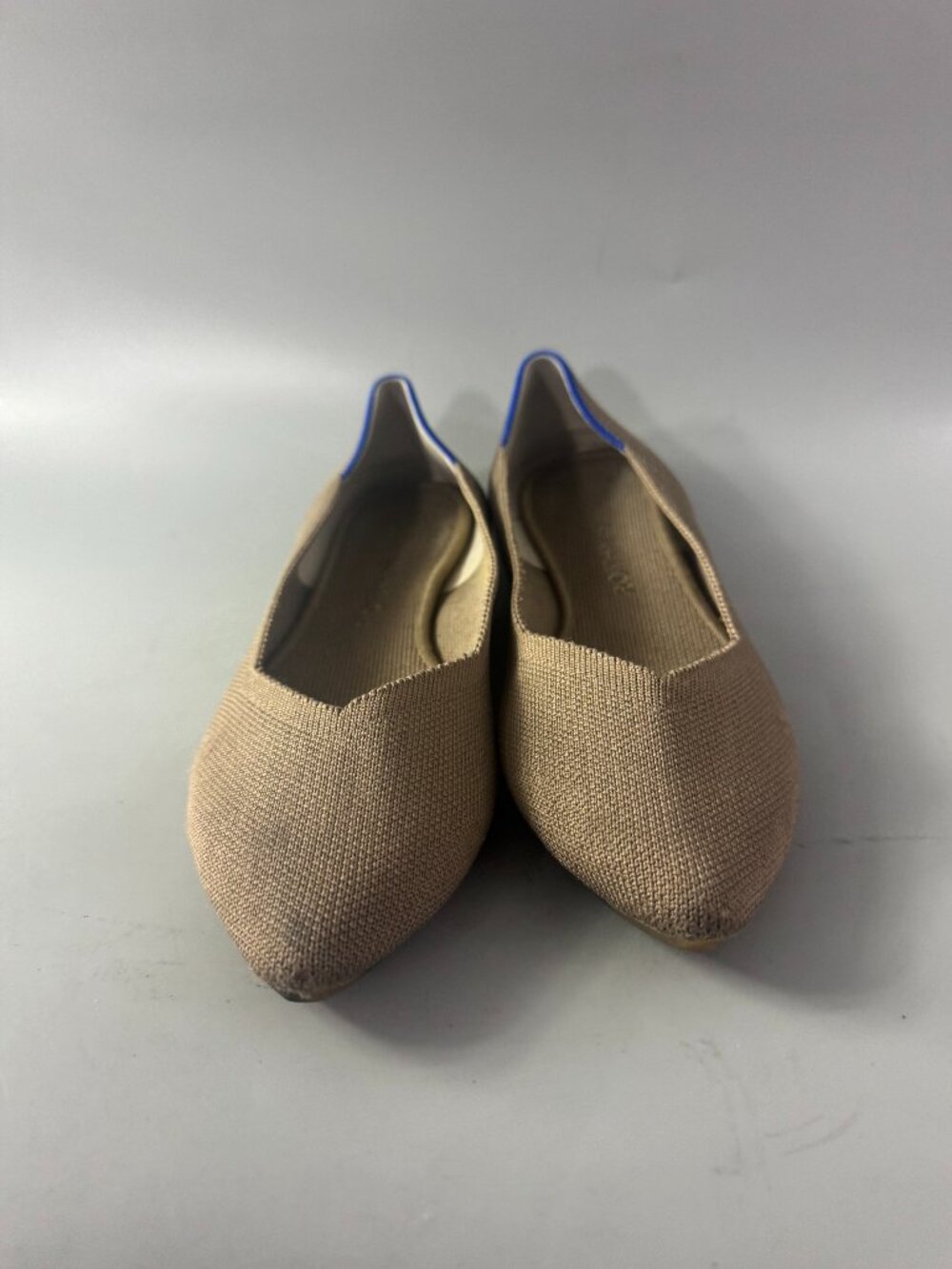 Rothy's The Point II Pointed Toe Flat, Khaki , Size 9 - Picture 3 of 16